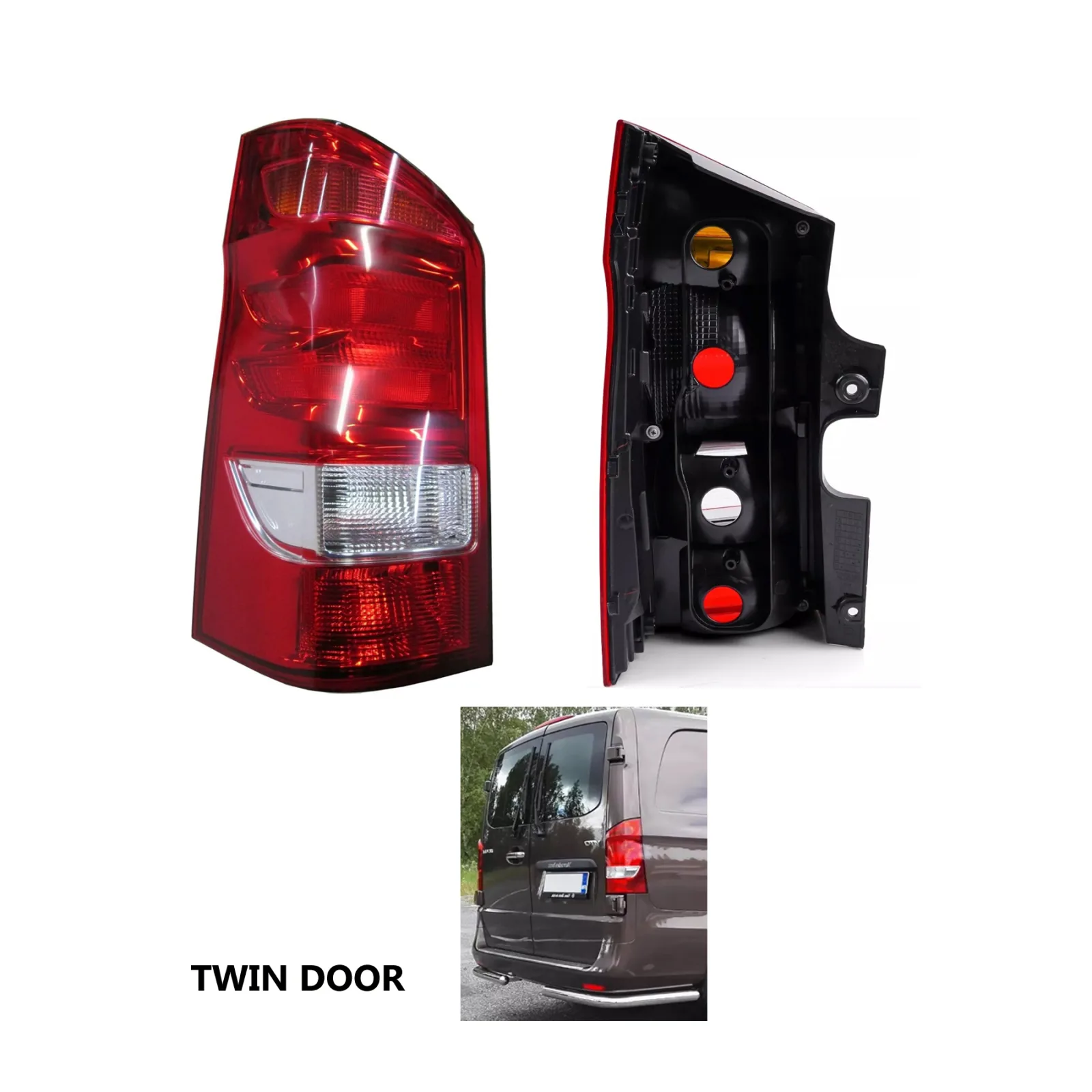 Fiat Doblo Rear Lamp Light 2009-2022 — Non-LED — Right Driver Side