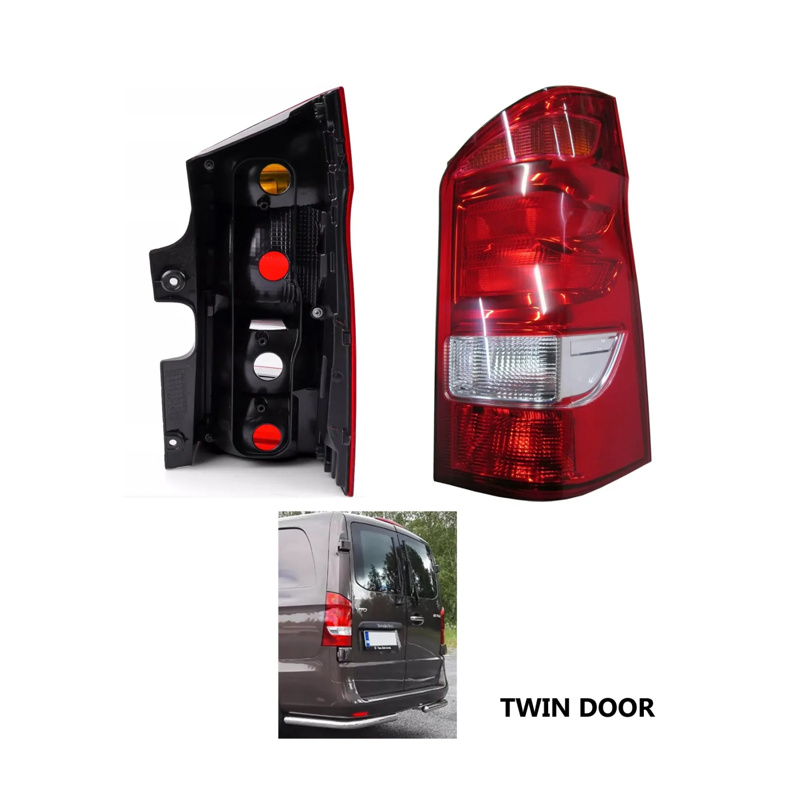 Mercedes Vito Rear Lamp Light 2015-2024 — Non-LED — Right Driver Side