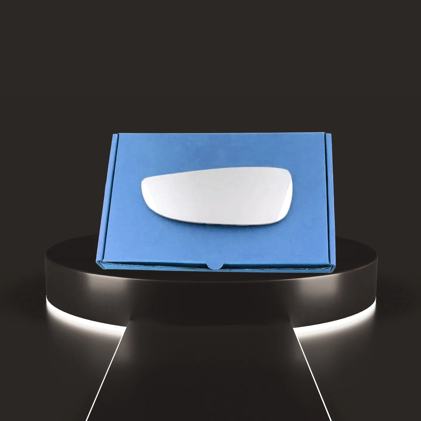 Fiat Ducato Stick-on Wing Mirror Glass 2006-2024 — Convex, Blind-Spot — Left Passenger Side