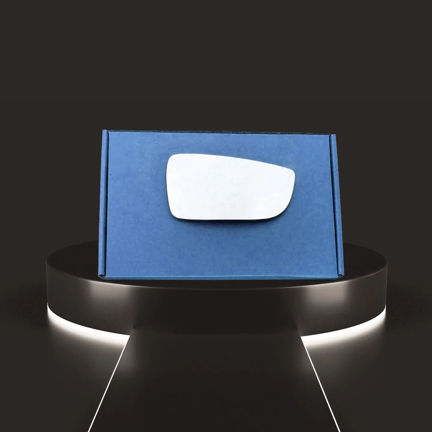 Ford Transit Chassis Cab Stick-on Wing Mirror Glass 2014-2024 — Convex, Blind-Spot — Right Driver Side