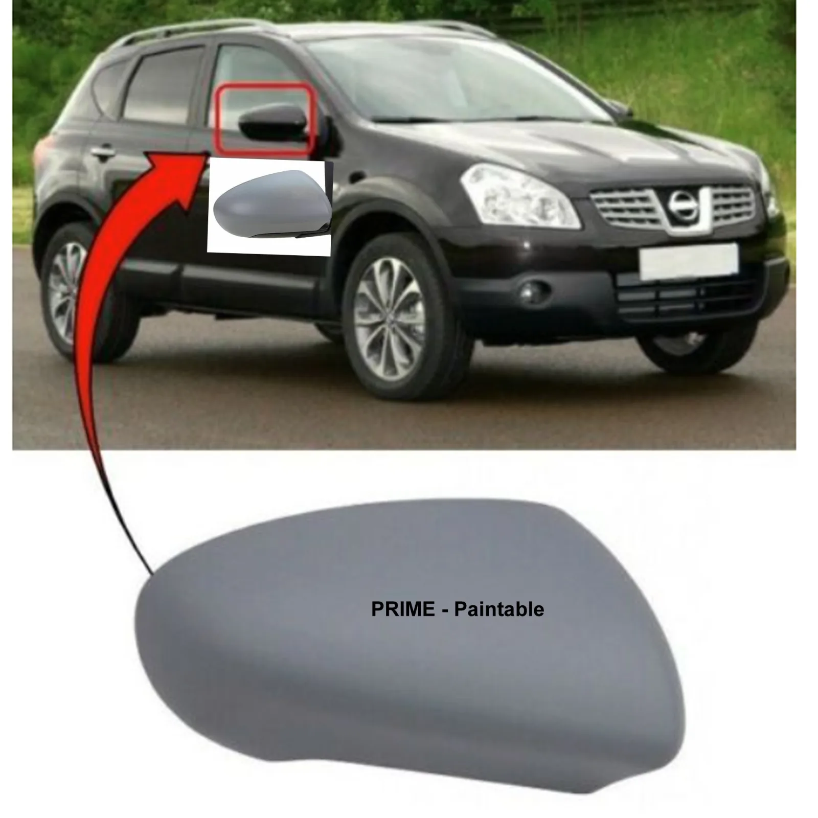 Wing Mirror Covers — Right Driver Side