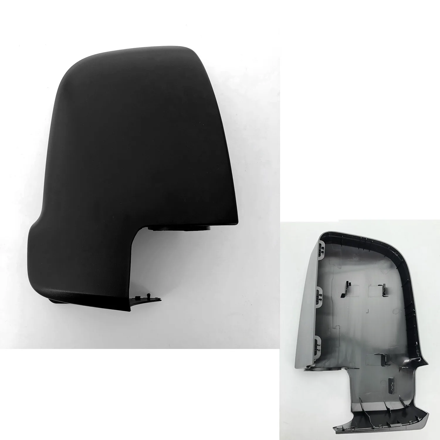 Mercedes Sprinter Wing Mirror Cover 2018-2024 — Textured Black, Short Arm — Right Driver Side