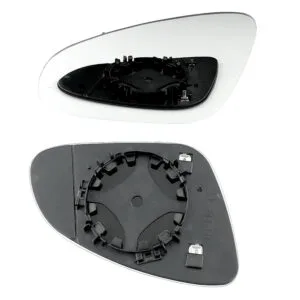 Vauxhall Astra Clip-on Wing Mirror Glass 2010-2016 — Heated, Convex — Left Passenger Side