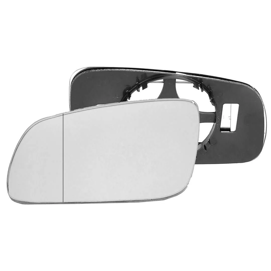 Audi A3 Clip-on Wing Mirror Glass 1997-2000 — Non-heated, Wide Angle — Left Passenger Side