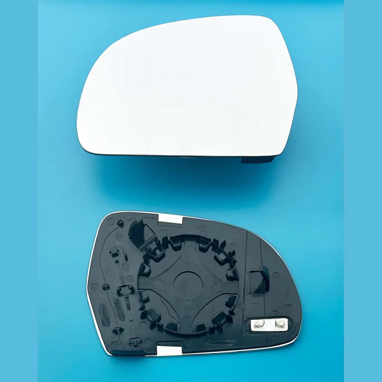 Skoda Superb Clip-on Wing Mirror Glass 2008-2015 — Heated, Wide Angle — Left Passenger Side