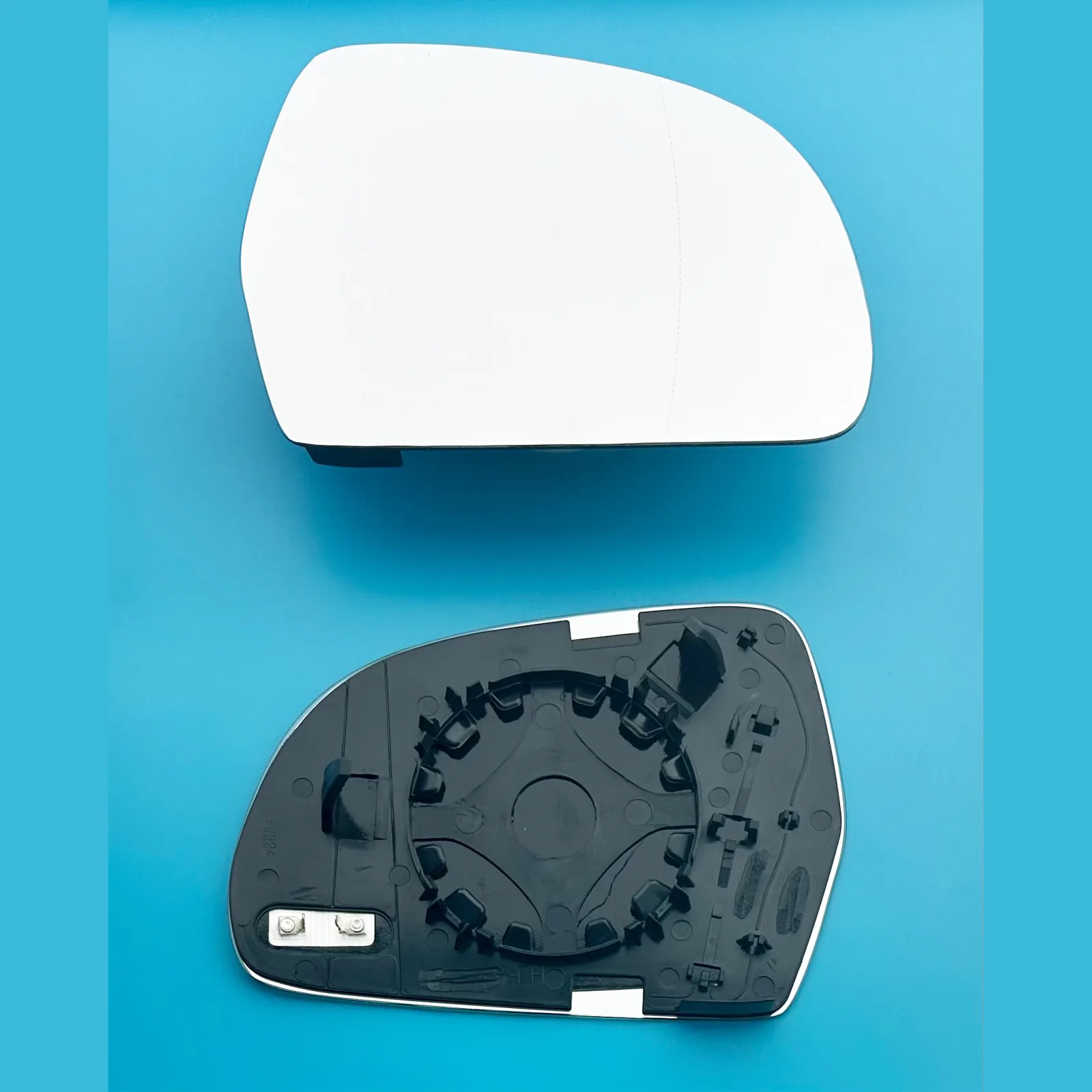 Skoda Superb Clip-on Wing Mirror Glass 2008-2015 — Heated, Wide Angle — Right Driver Side