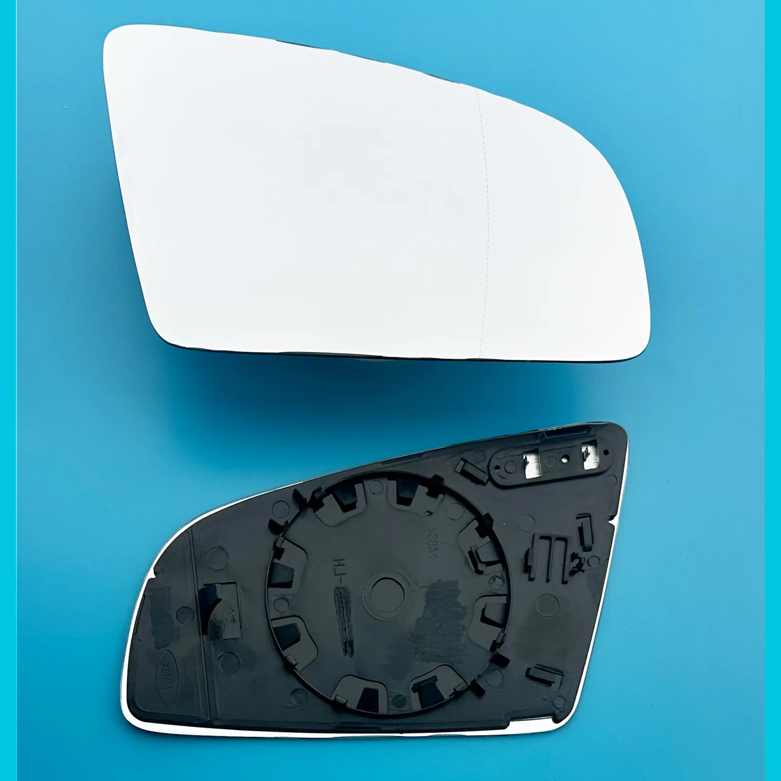 Audi A3 Clip-on Wing Mirror Glass 2001-2003 — Heated, Wide Angle — Right Driver Side