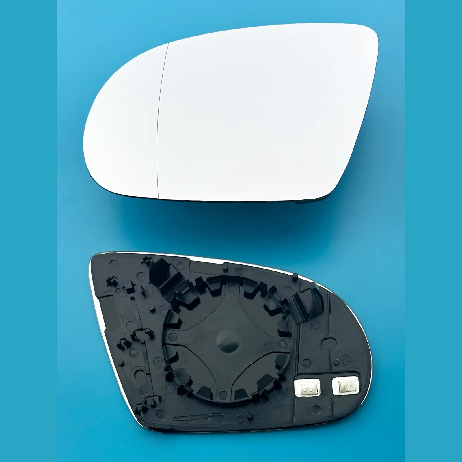Audi A8 Clip-on Wing Mirror Glass 2011-2017 — Heated, Convex, Auto-Dimming — Left Passenger Side
