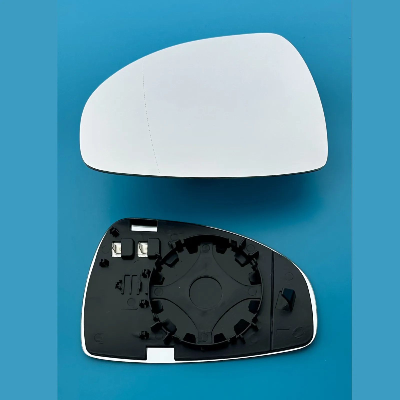 Audi R8 Clip-on Wing Mirror Glass 2007-2012 — Heated, Convex — Left Passenger Side