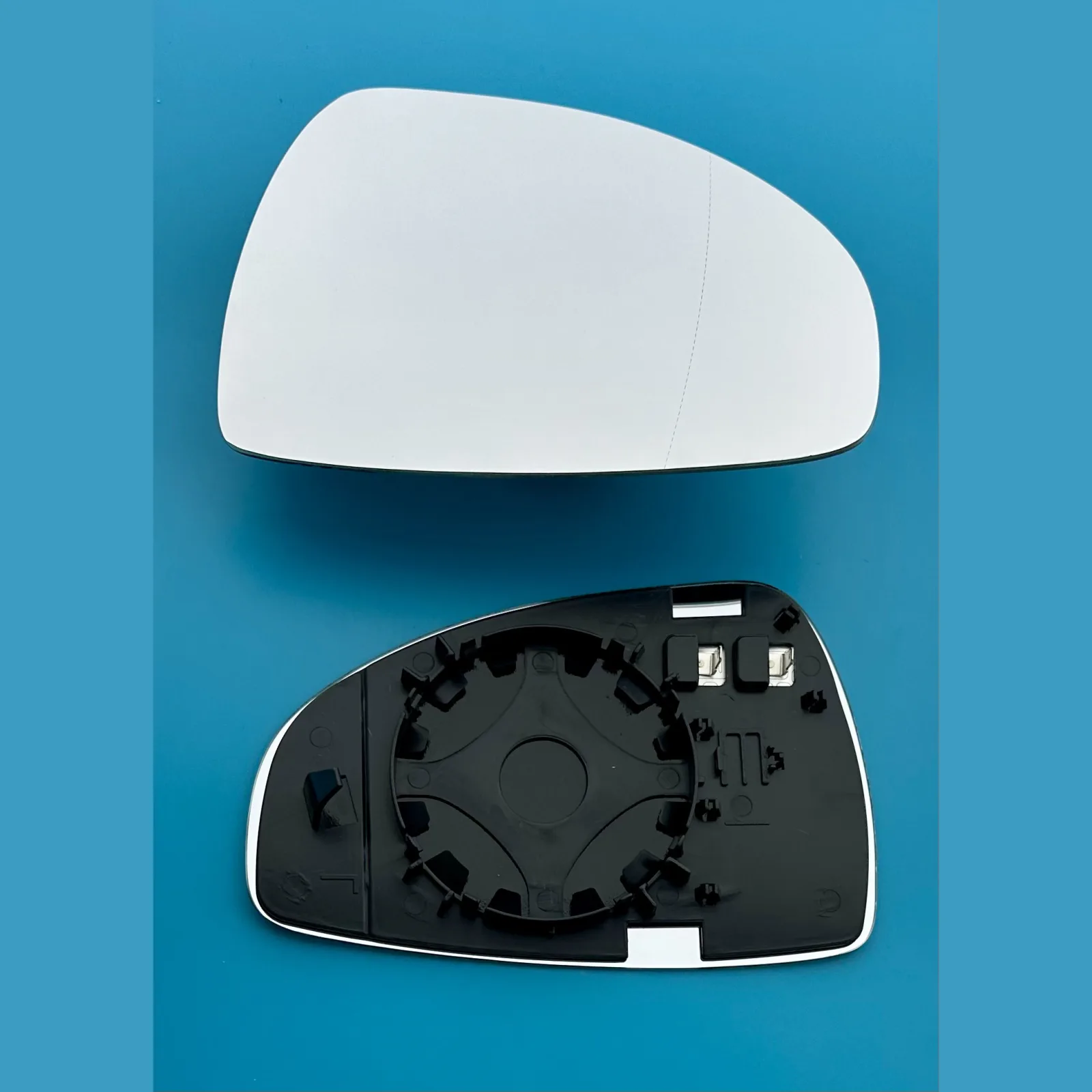 Audi R8 Clip-on Wing Mirror Glass 2007-2012 — Heated, Convex — Right Driver Side