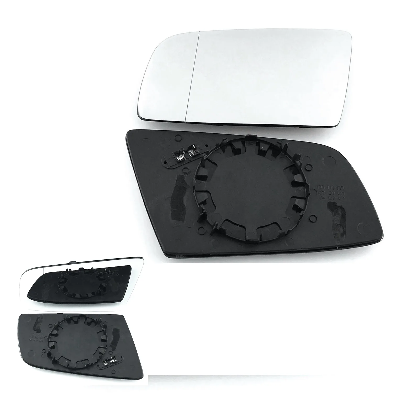 BMW 6 Series Clip-on Wing Mirror Glass 2004-2010 — Heated, Wide Angle — Left Passenger Side