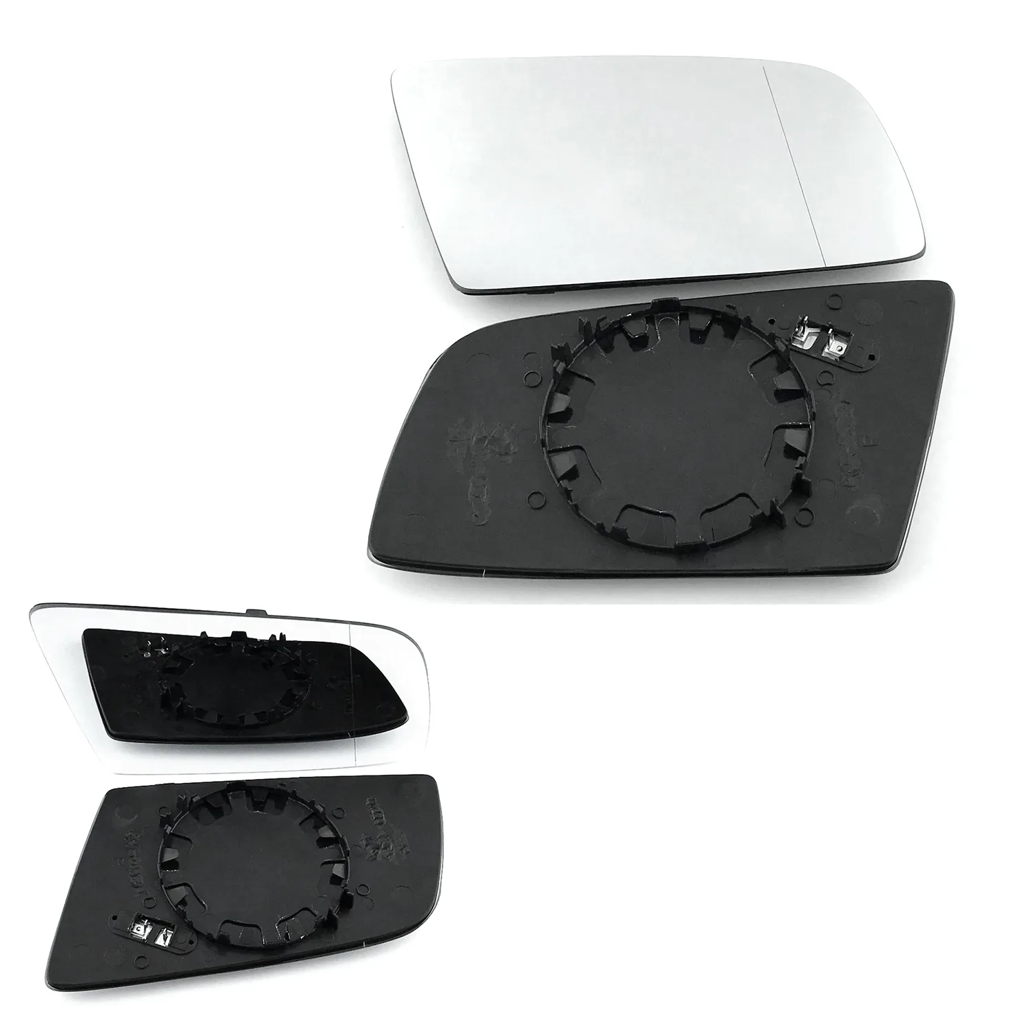 BMW 6 Series Clip-on Wing Mirror Glass 2004-2010 — Heated, Wide Angle — Right Driver Side