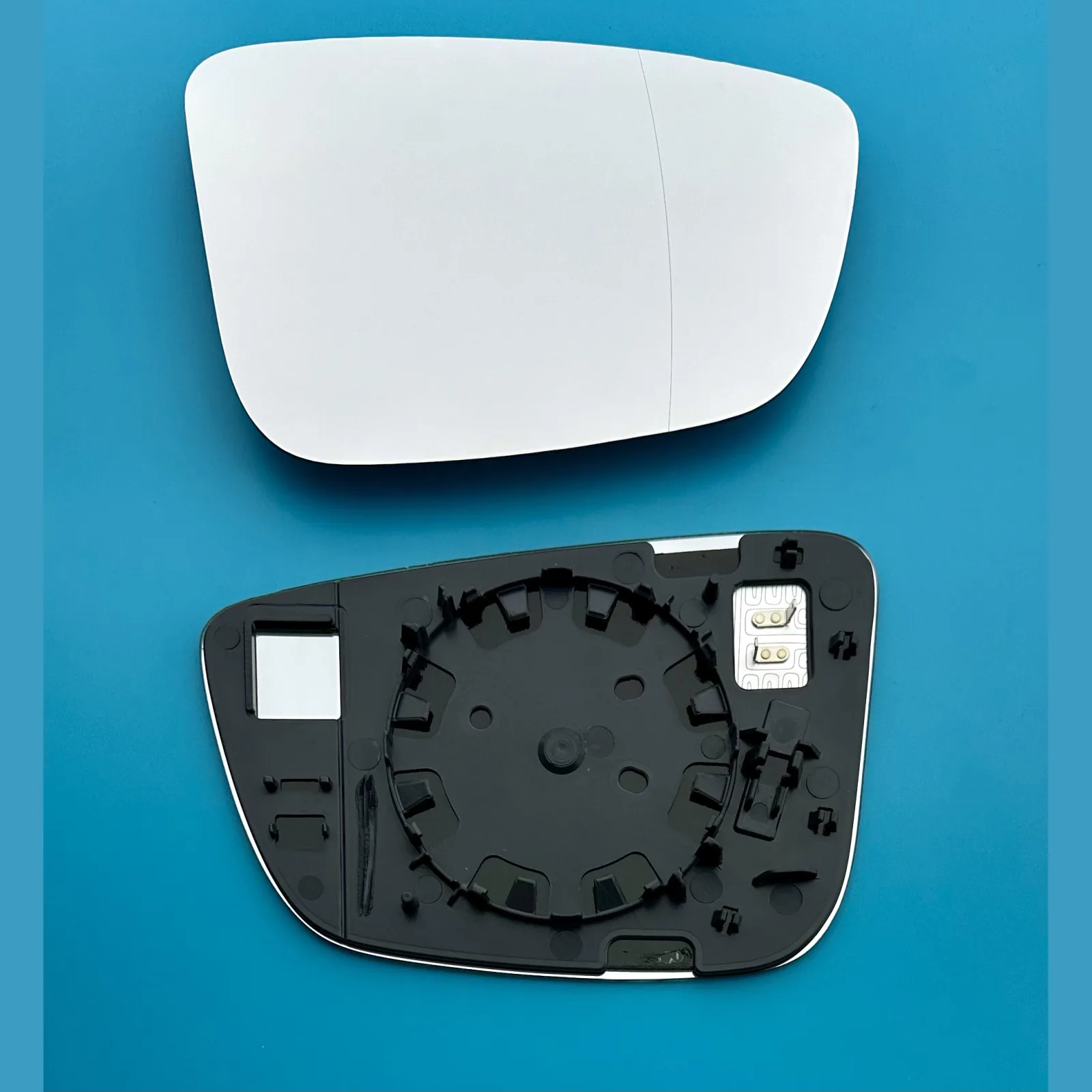 Clip on Wing Mirror Glass — Right Driver Side