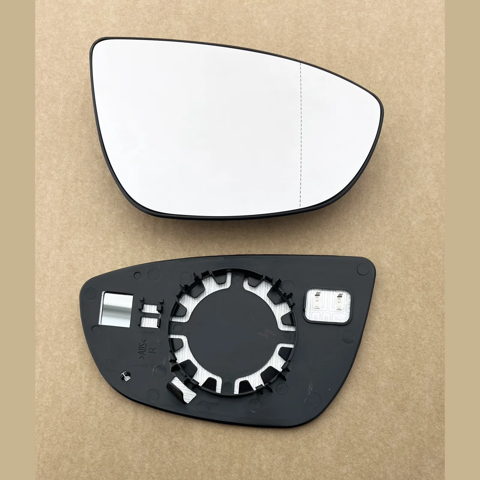 Hyundai i20 Clip-on Wing Mirror Glass 2022-2025 — Heated, Convex — Left Passenger Side