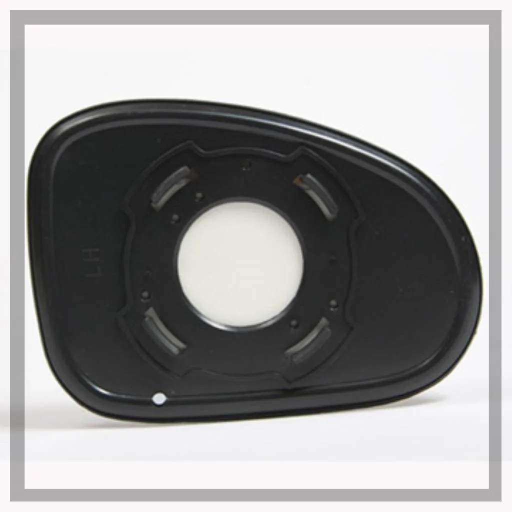 Daewoo Matiz Clip-on Wing Mirror Glass 1998-2005 — Non-heated, Convex — Left Passenger Side