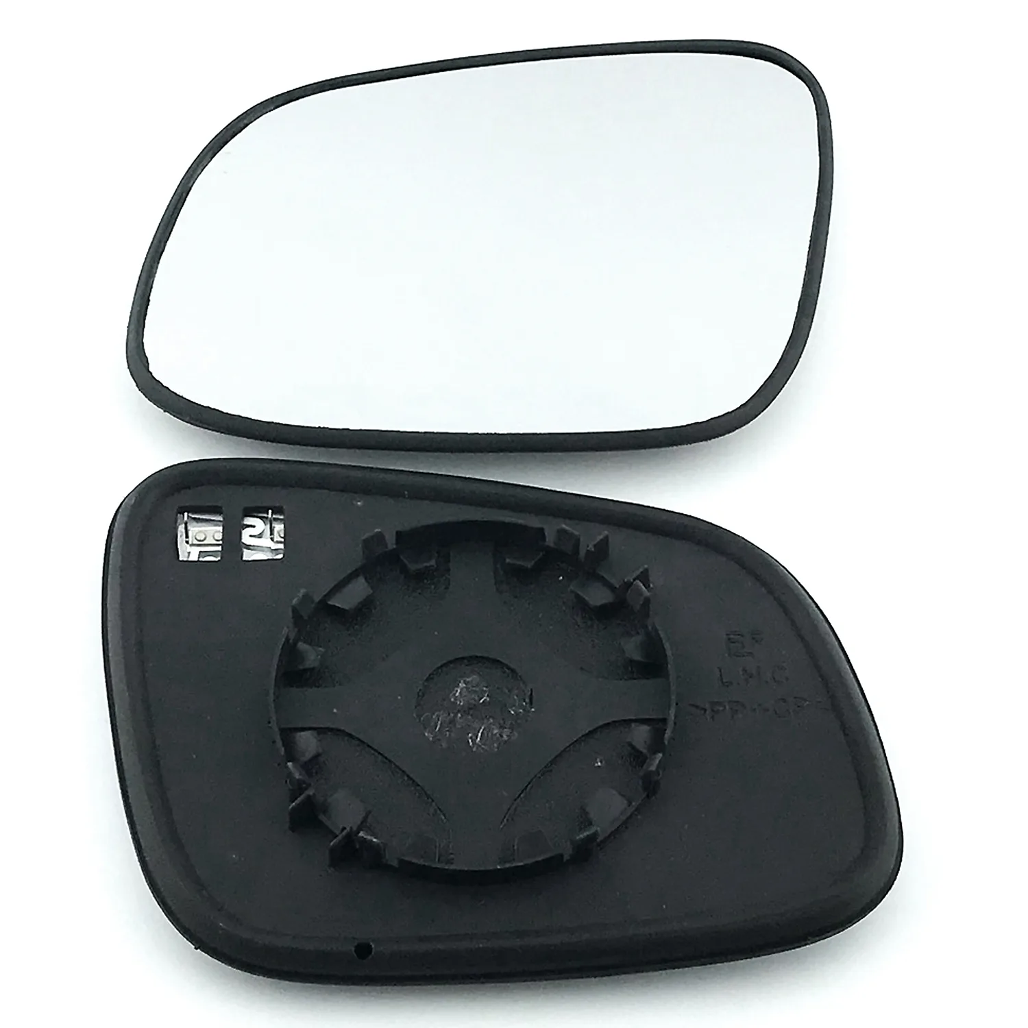 Clip on Wing Mirror Glass — Left Passenger Side