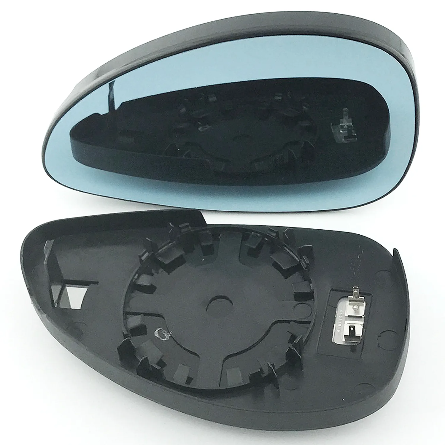 Clip on Wing Mirror Glass — Left Passenger Side