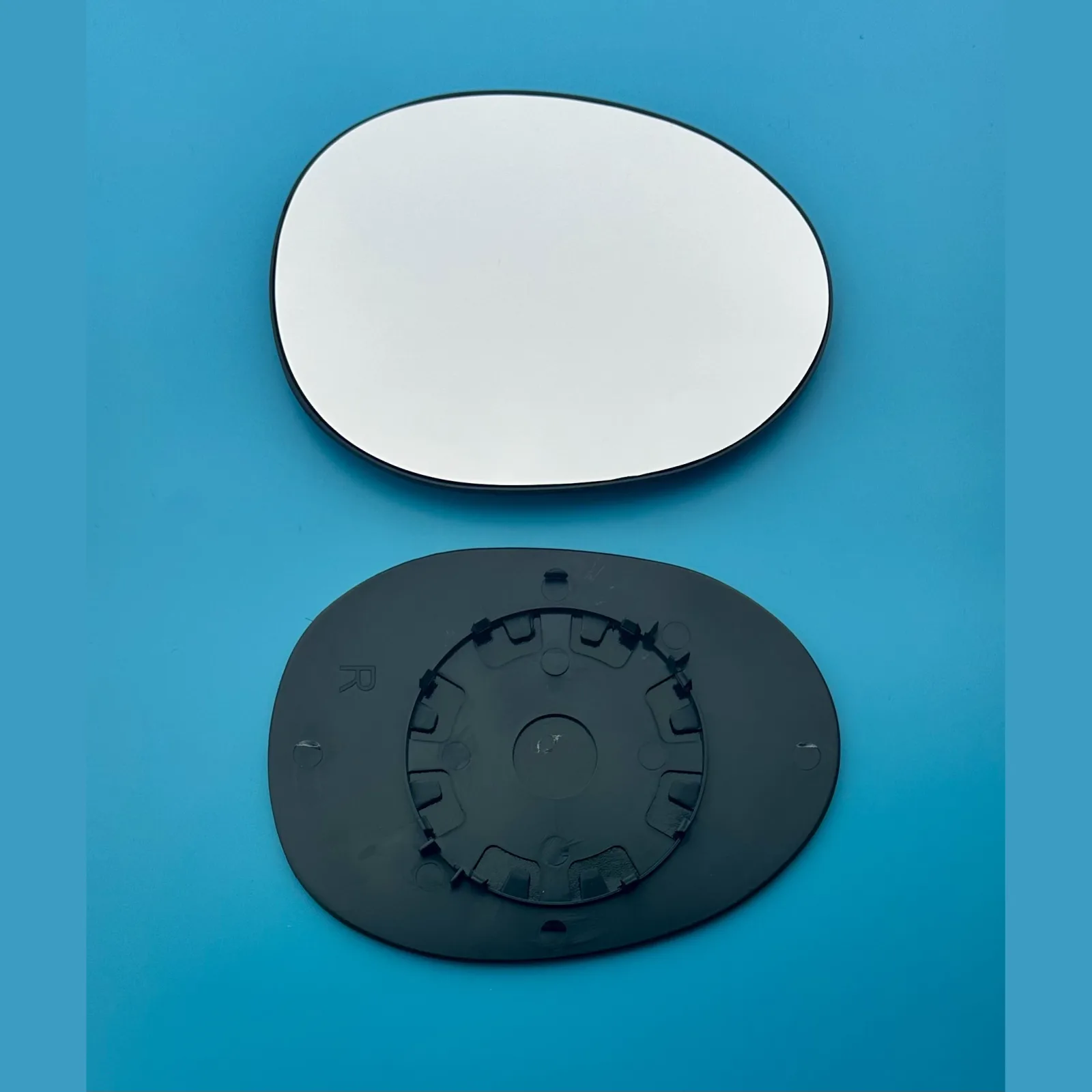 Peugeot 107 Clip-on Wing Mirror Glass 2005-2014 — Non-heated, Convex — Right Driver Side