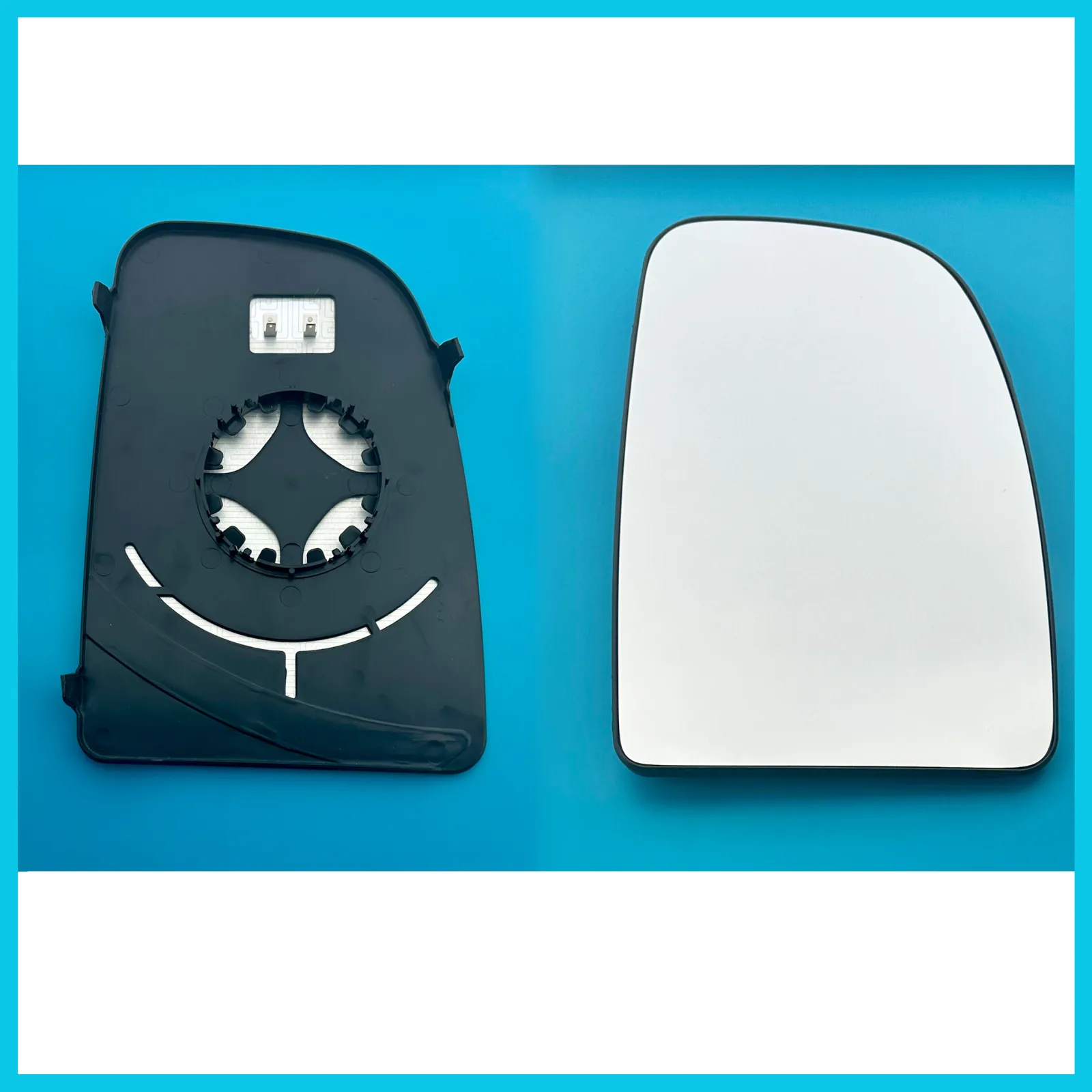 Clip on Wing Mirror Glass — Right Driver Side