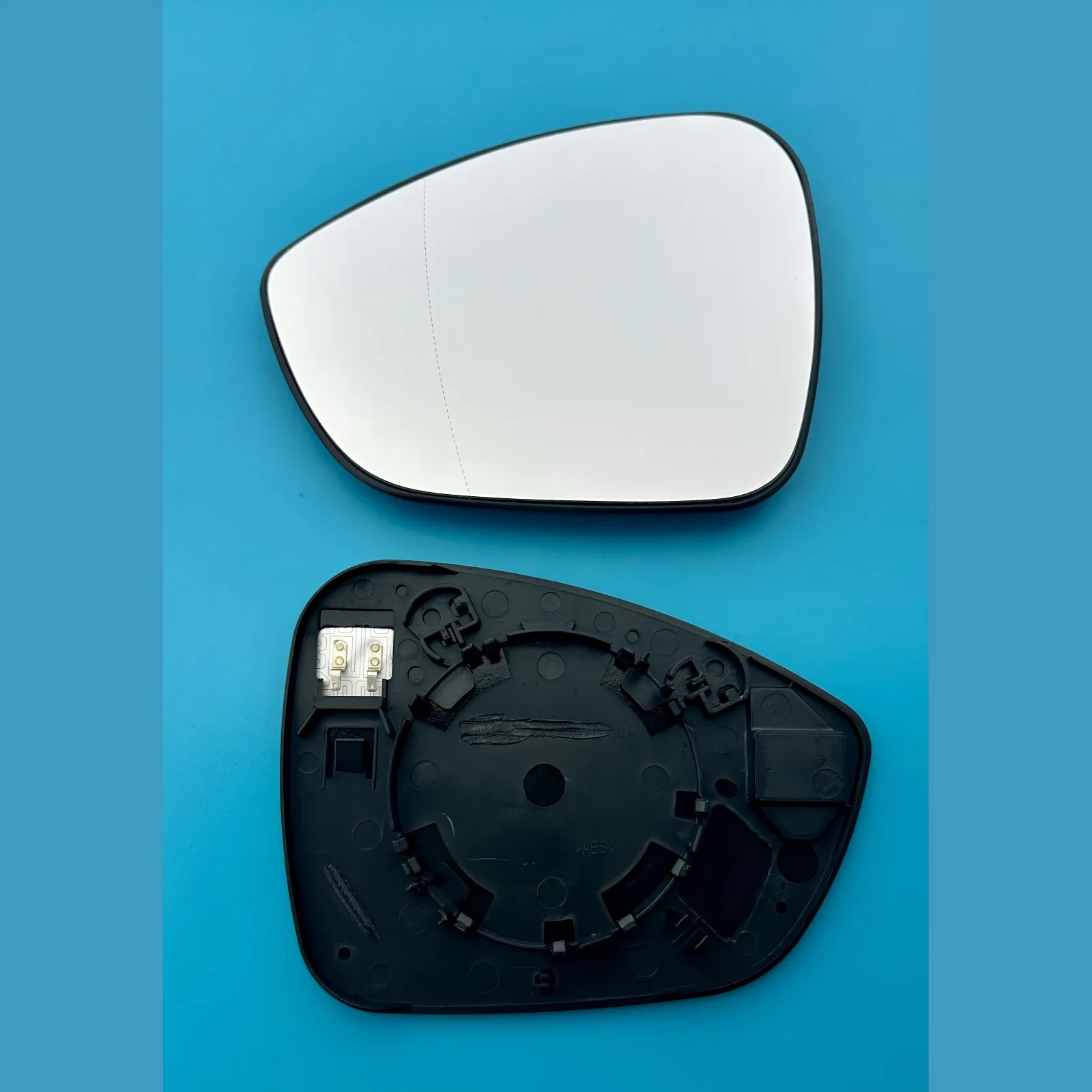 Citroen C4 Clip-on Wing Mirror Glass 2010-2020 — Heated, Convex — Left Passenger Side