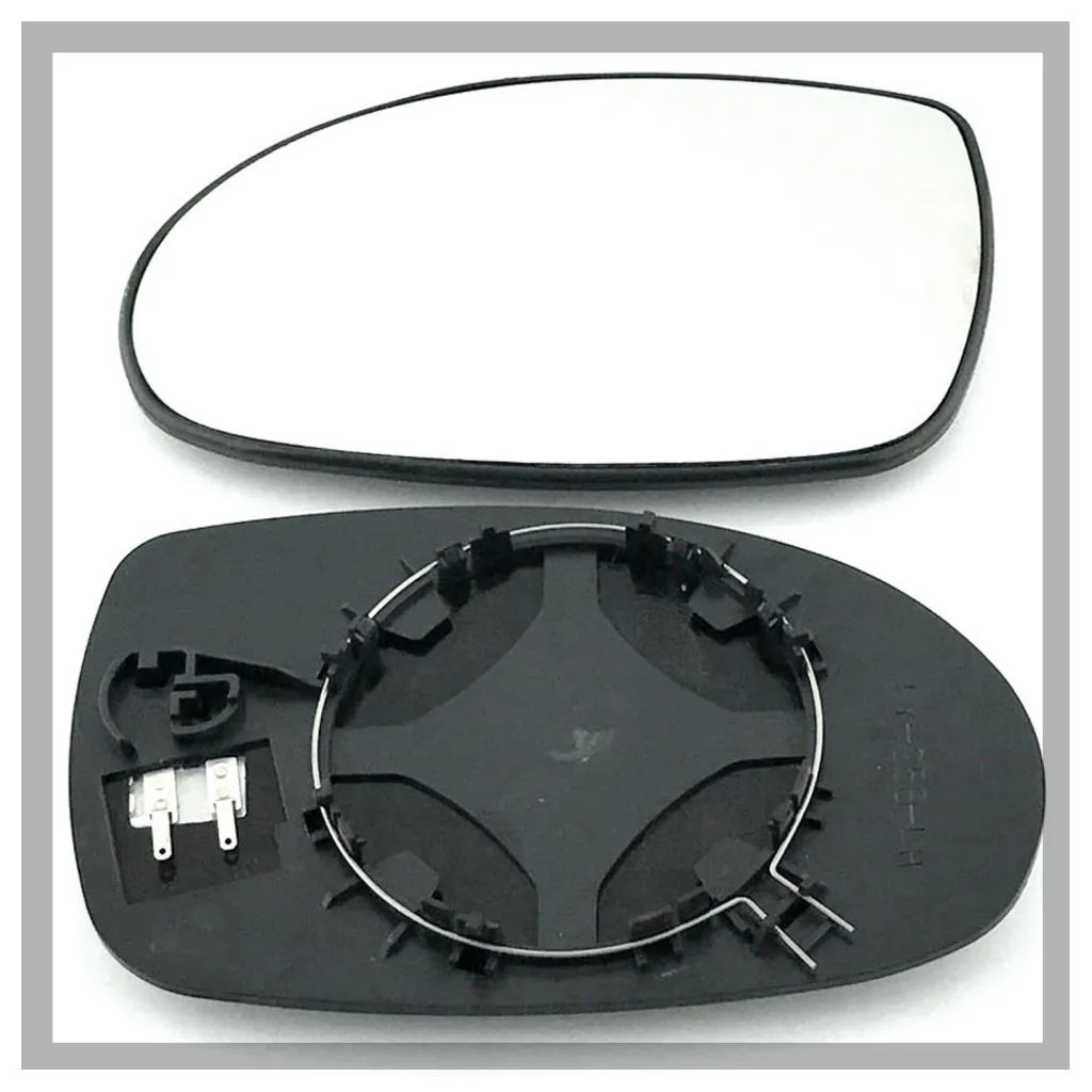 Citroen C5 Clip-on Wing Mirror Glass 2001-2007 — Heated, Convex — Left Passenger Side