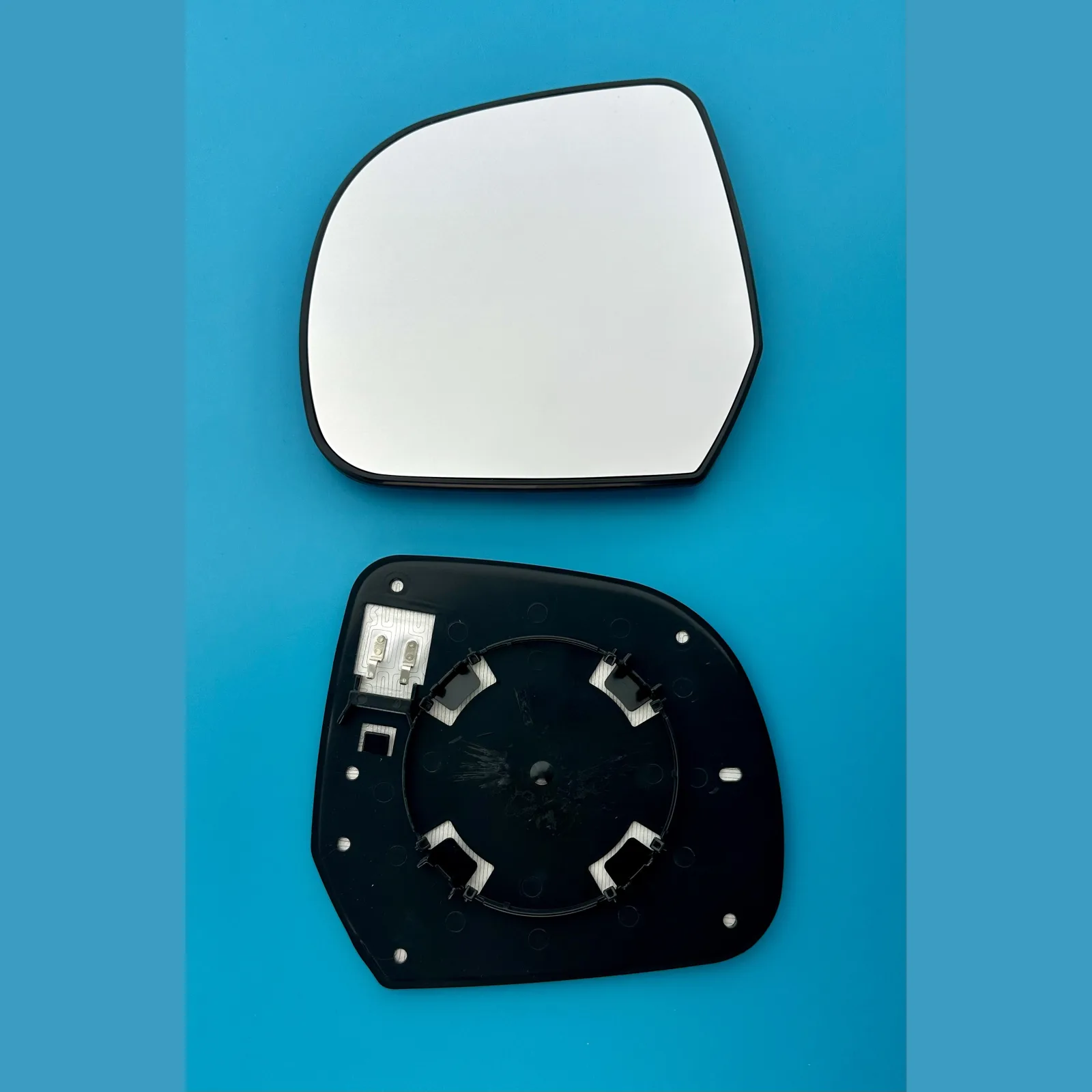 Nissan Micra Clip-on Wing Mirror Glass 2011-2017 — Heated, Convex — Left Passenger Side