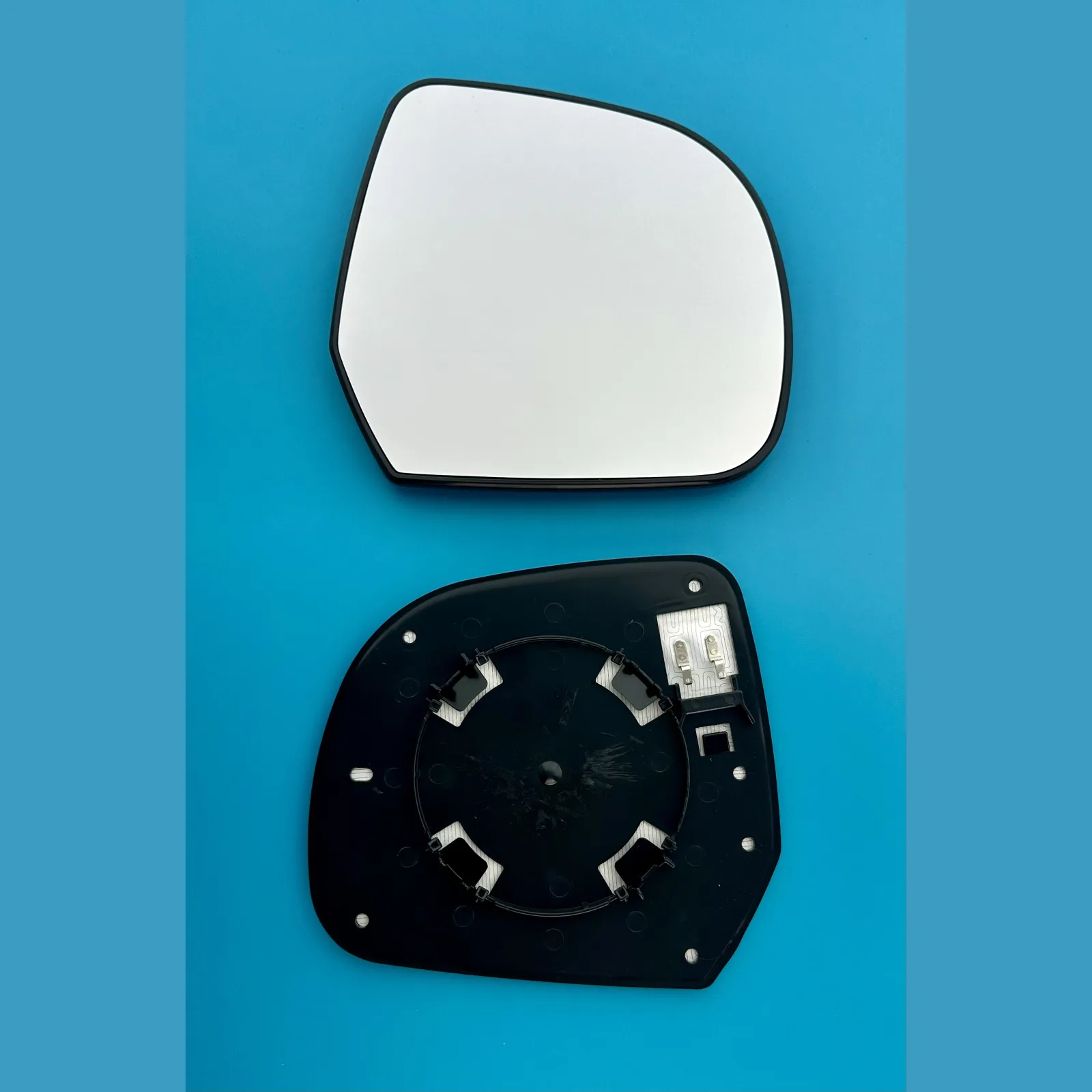 Nissan Micra Clip-on Wing Mirror Glass 2011-2017 — Heated, Convex — Right Driver Side