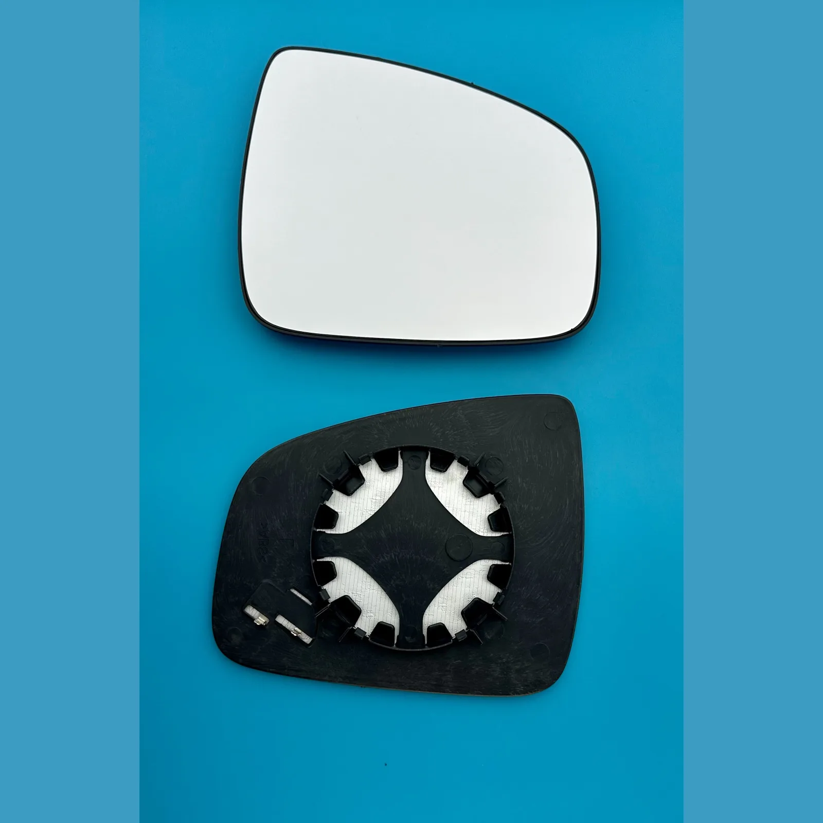 Dacia Duster Clip-on Wing Mirror Glass 2013-2017 — Heated, Convex — Right Driver Side
