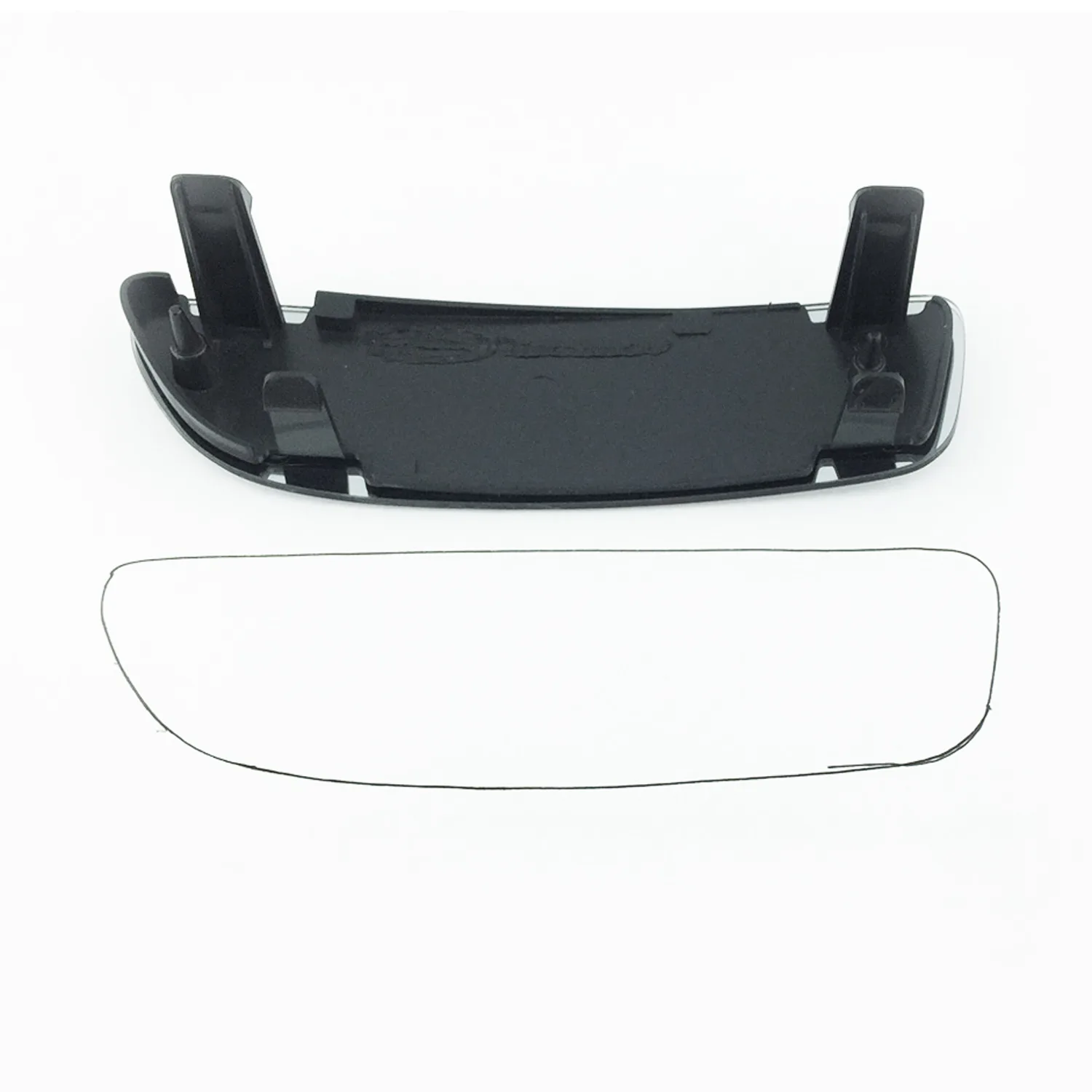 Fiat Doblo Clip-on Wing Mirror Glass 2009-2022 — Non-heated, Convex — Left Passenger Side