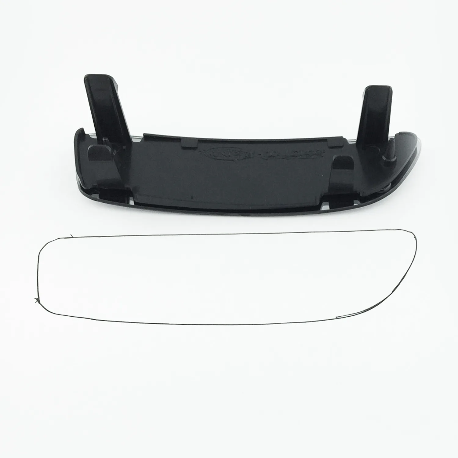 Fiat Doblo Clip-on Wing Mirror Glass 2009-2022 — Non-heated, Convex — Right Driver Side