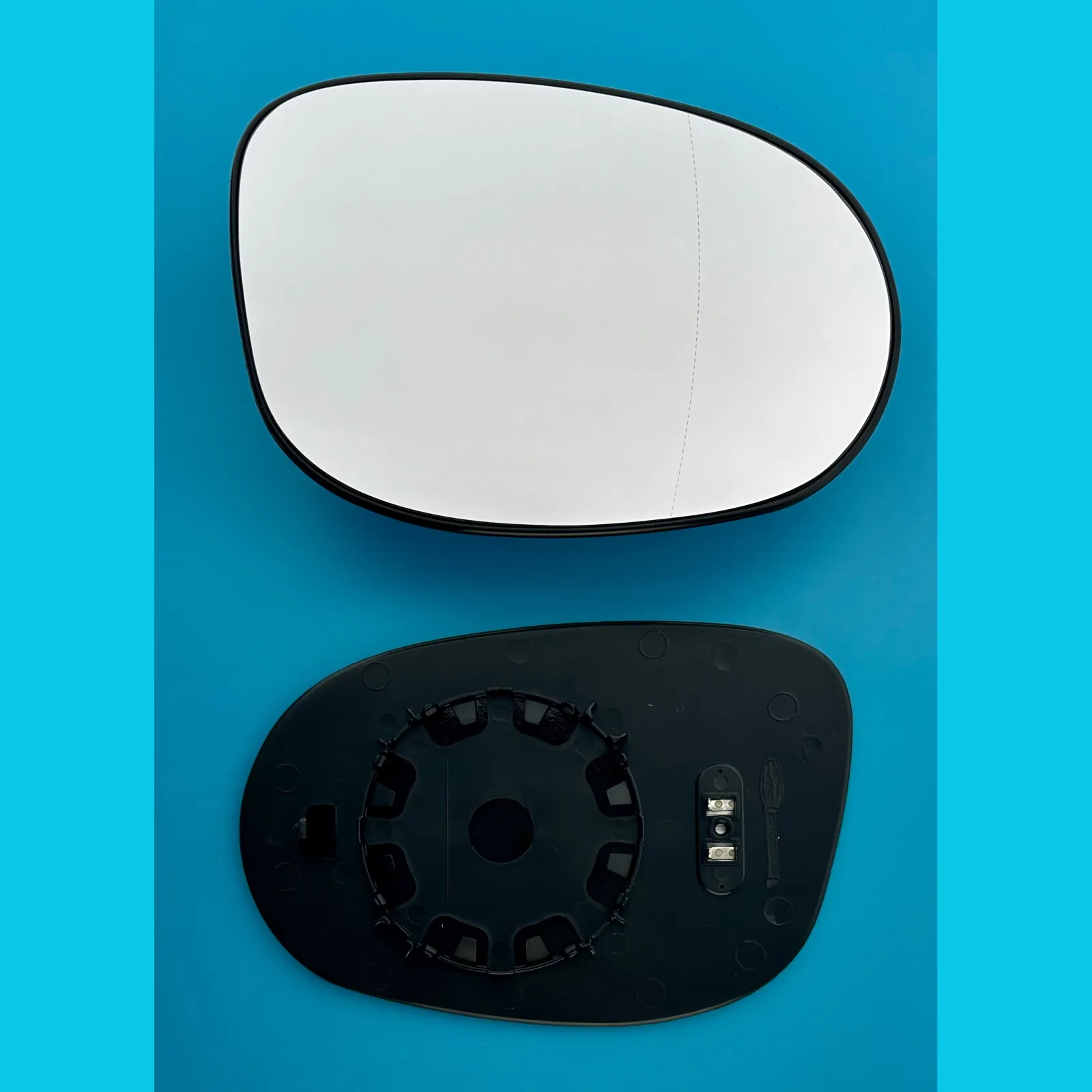 Clip on Wing Mirror Glass — Right Driver Side