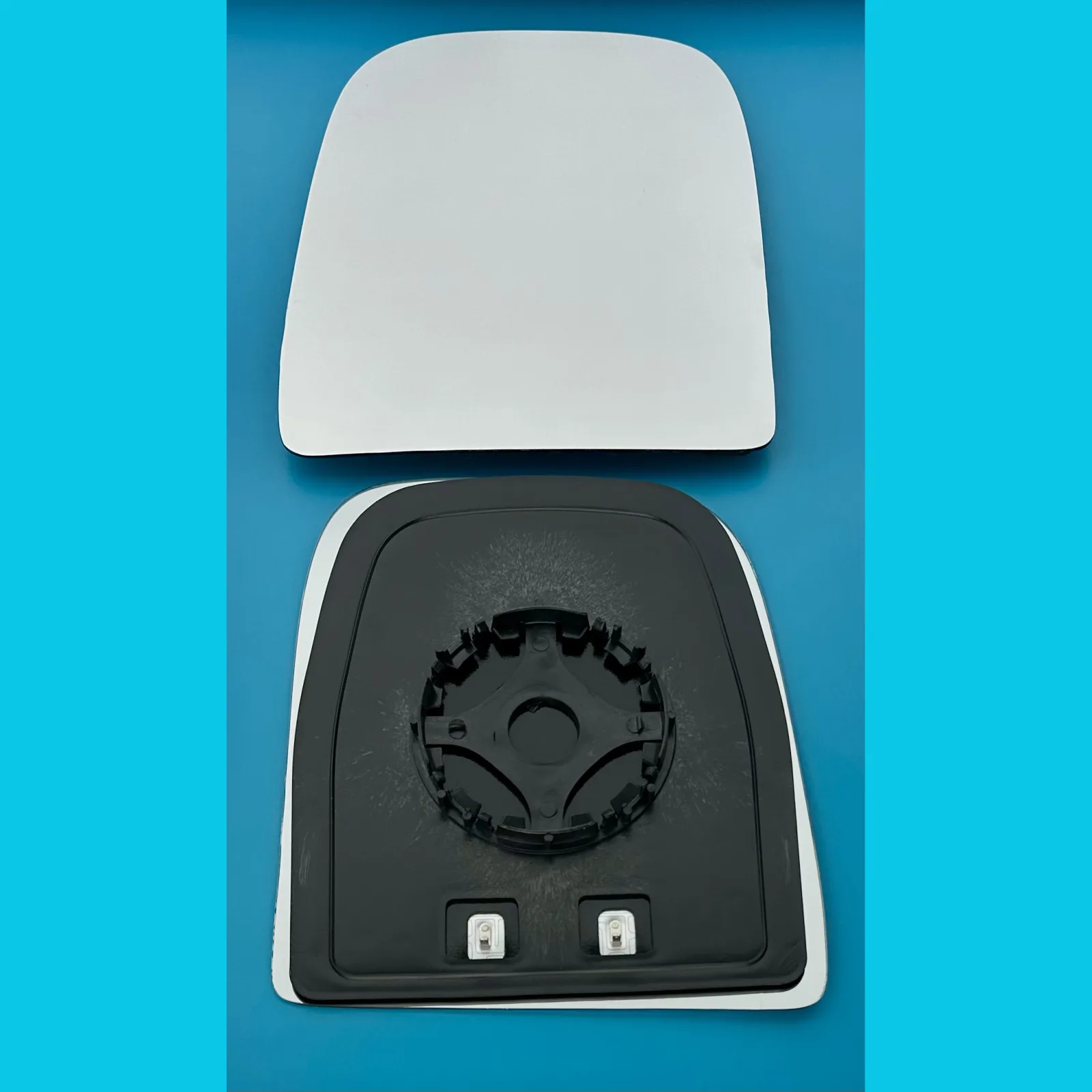 IVECO Daily CHASSIS CAB Clip-on Wing Mirror Glass 2006-2014 — Heated, Convex — Left Passenger Side