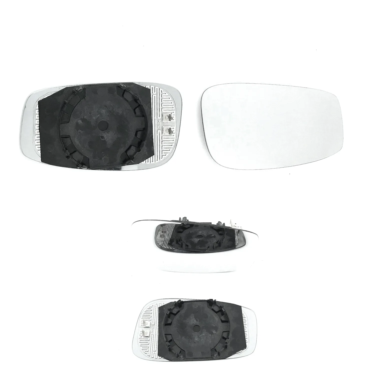 Fiat Idea Clip-on Wing Mirror Glass 2004-2007 — Heated, Convex — Left Passenger Side