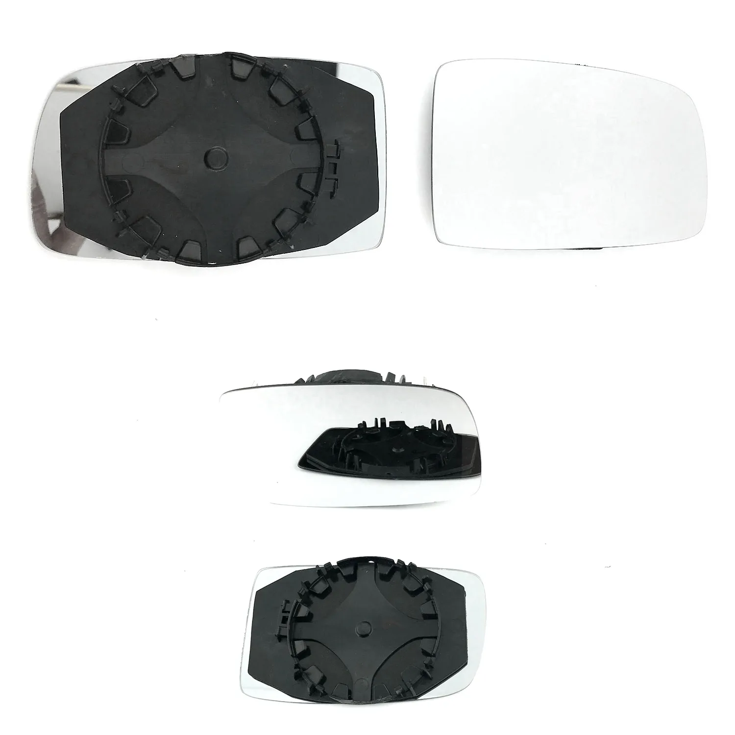 Fiat Idea Clip-on Wing Mirror Glass 2004-2007 — Heated, Wide Angle — Right Driver Side