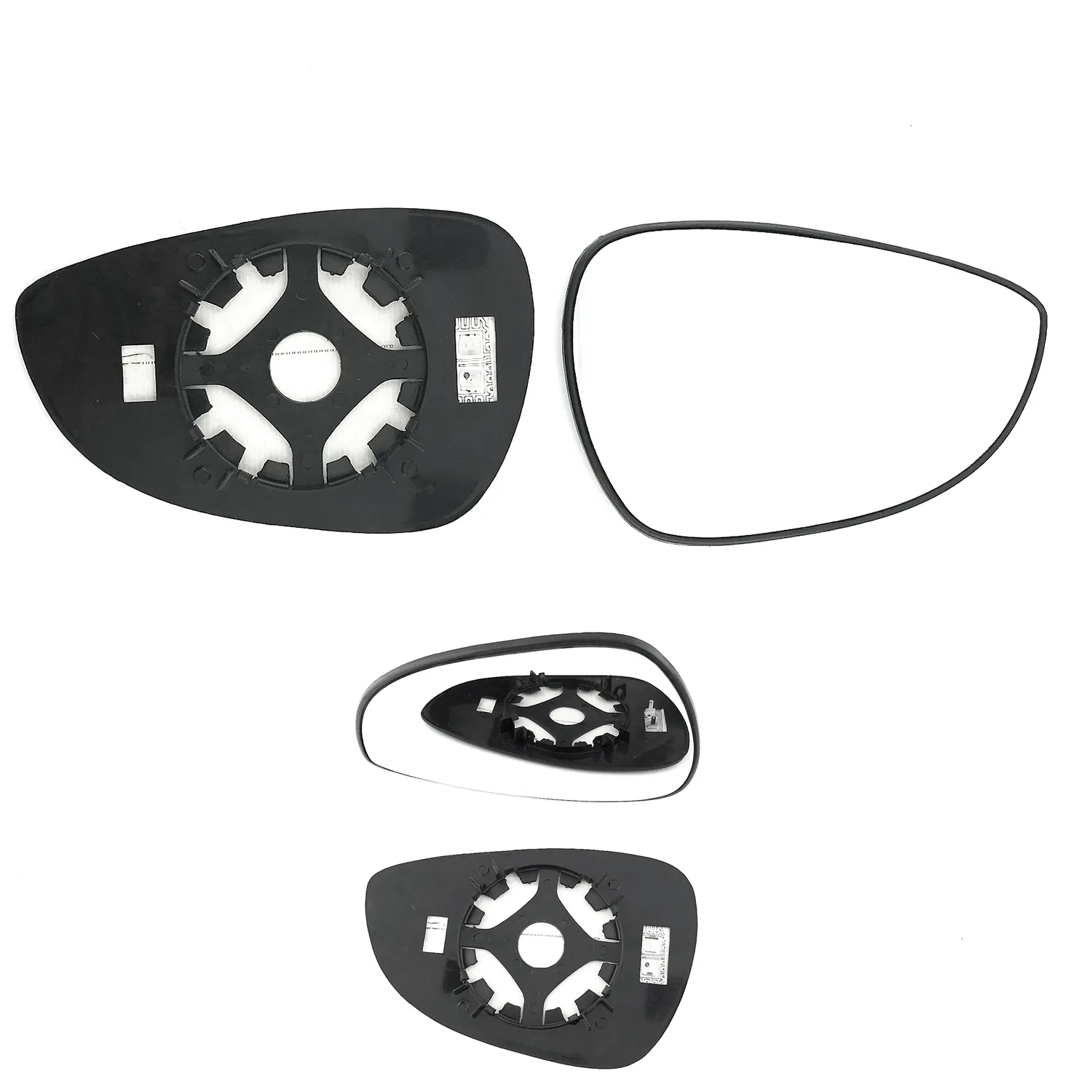 Fiat Tipo Clip-on Wing Mirror Glass 2015-2024 — Heated, Convex — Right Driver Side