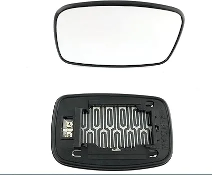 Ford Fiesta Clip-on Wing Mirror Glass 1996-2001 — Heated, Convex — Left Passenger Side