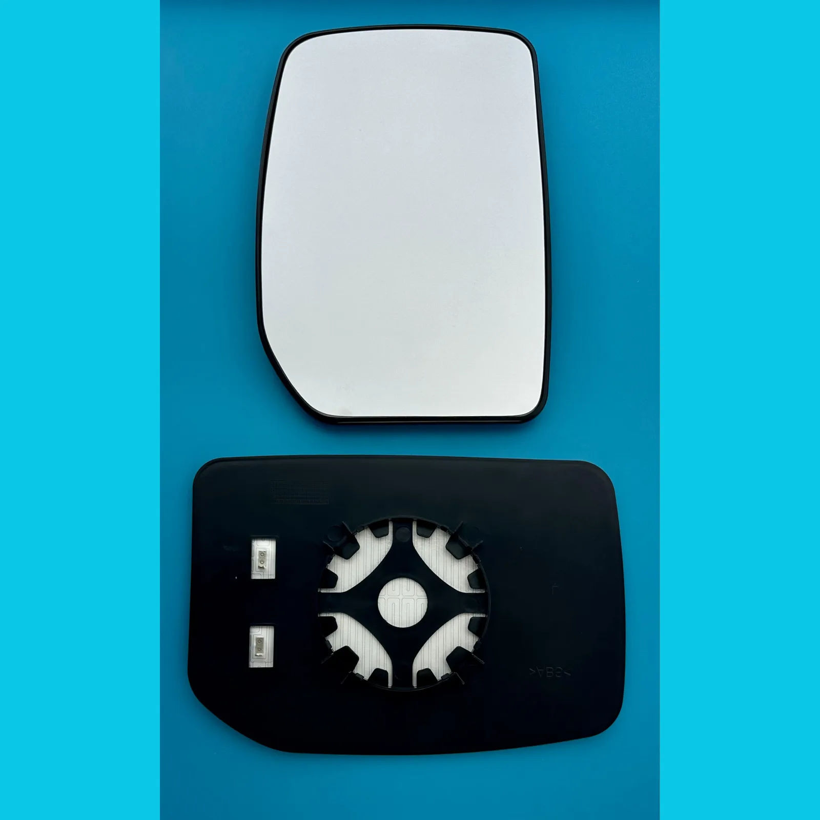 Ford Transit VAN Clip-on Wing Mirror Glass 2000-2013 — Heated, Convex — Right Driver Side