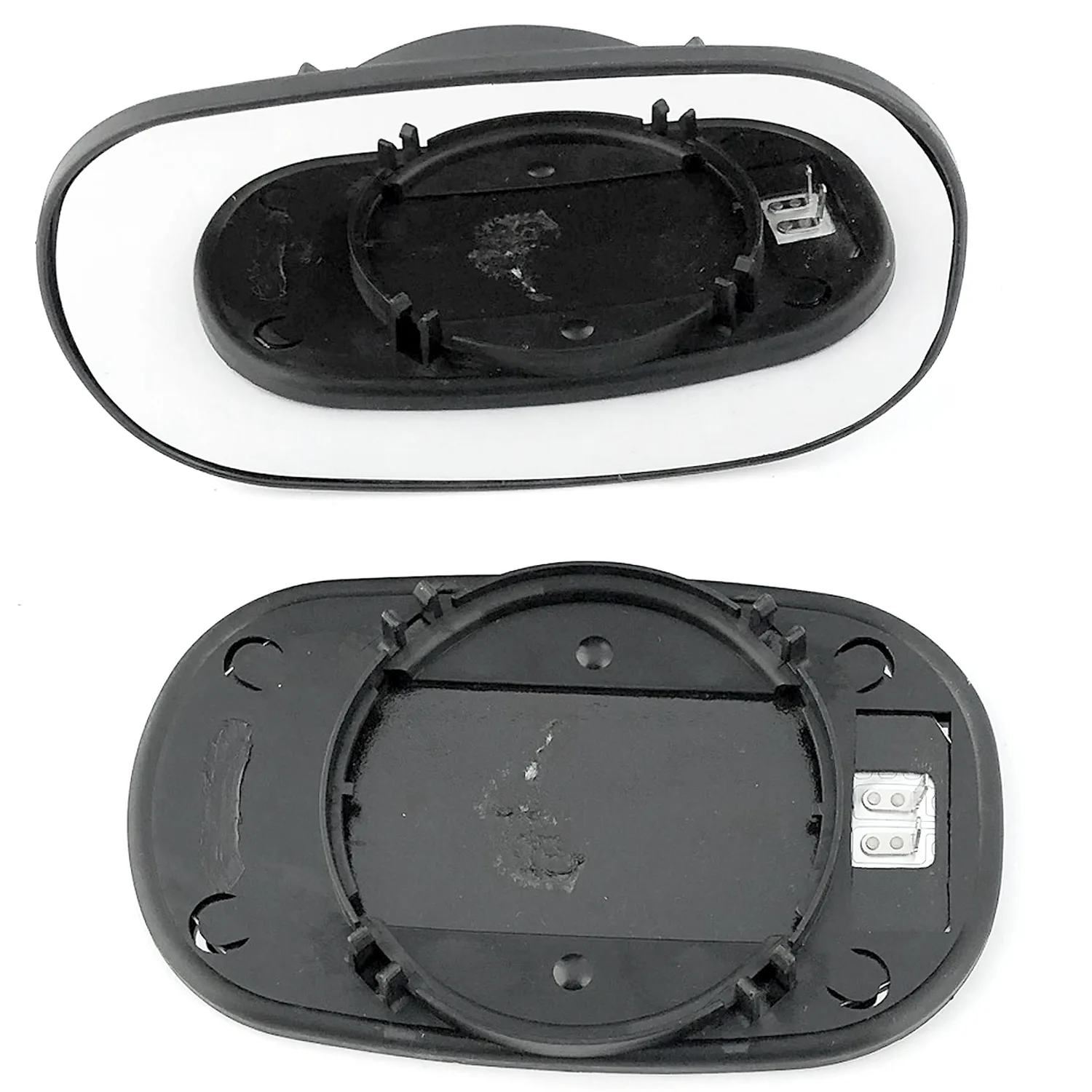 Ford KA Clip-on Wing Mirror Glass 1996-2008 — Heated, Convex — Pair (Left Passenger + Right Driver)