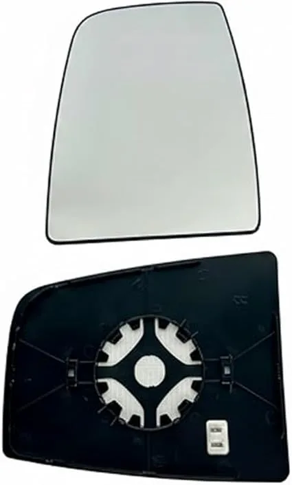 Ford Transit Chassis Cab Clip-on Wing Mirror Glass 2014-2024 — Heated, Convex — Left Passenger Side
