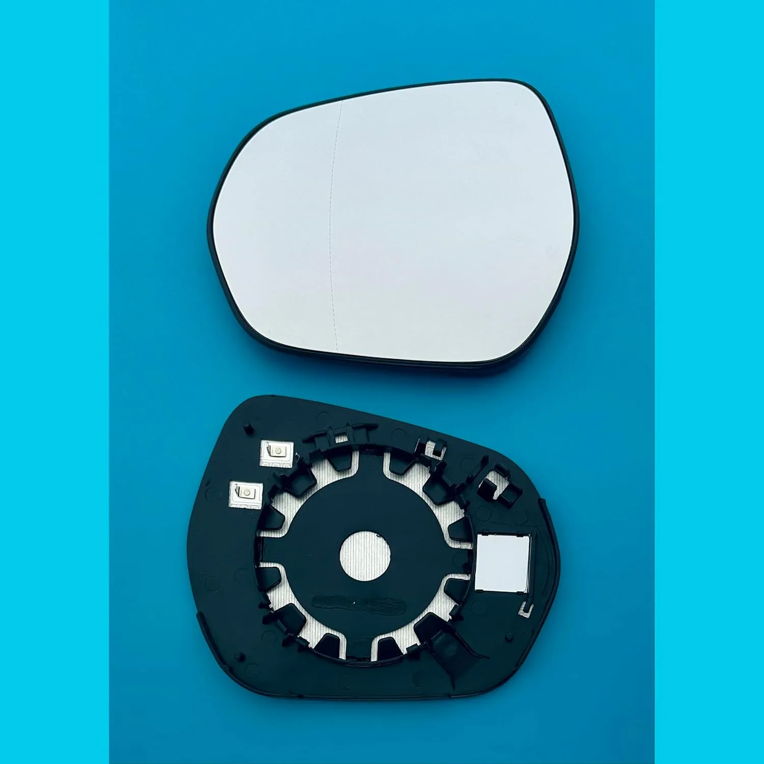Clip on Wing Mirror Glass — Left Passenger Side