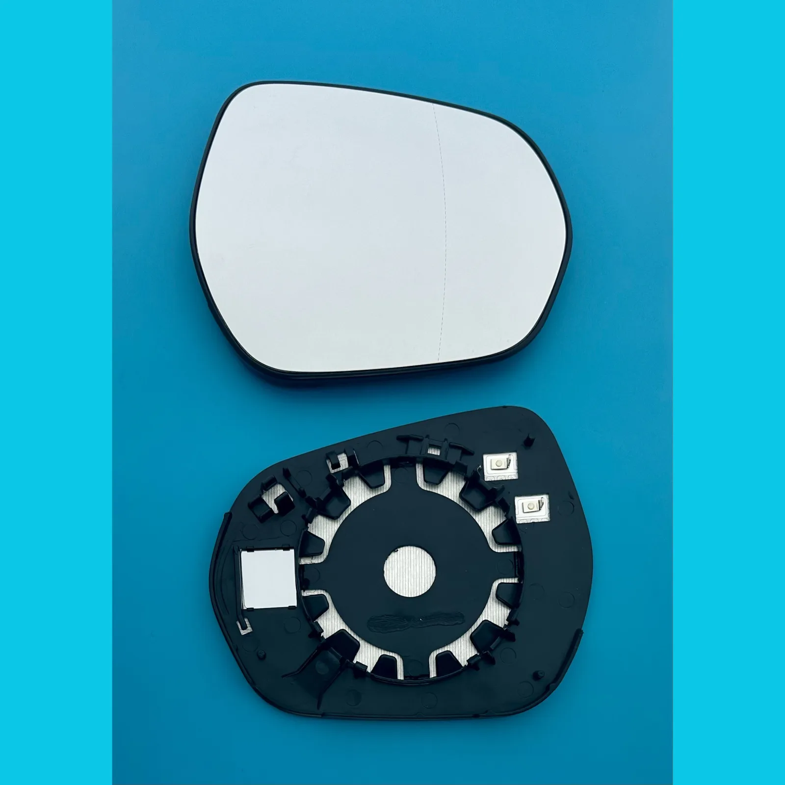 Ford Puma Clip-on Wing Mirror Glass 2019 onwards — Heated, Wide Angle, Blind-Spot — Right Driver Side