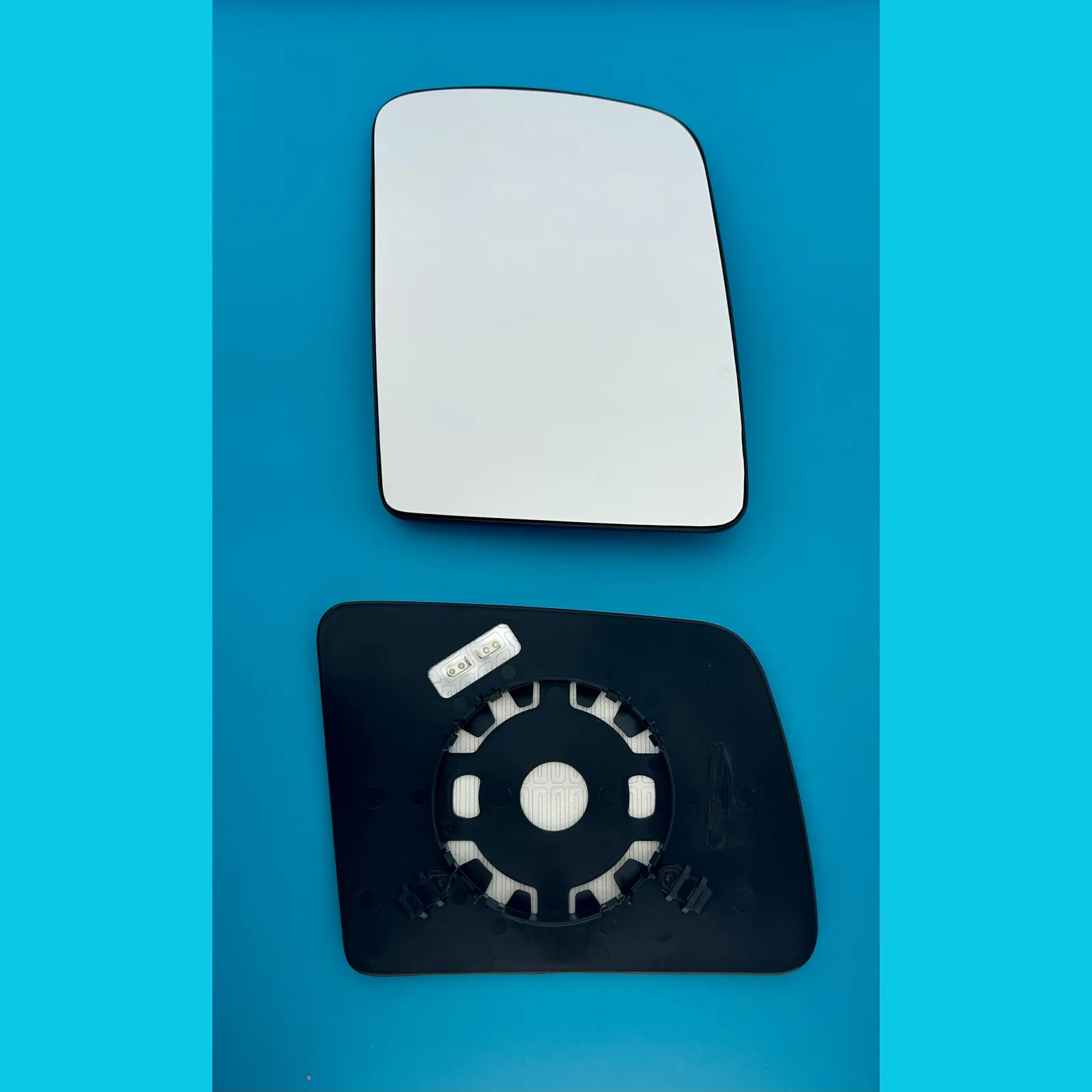 Clip on Wing Mirror Glass — Right Driver Side