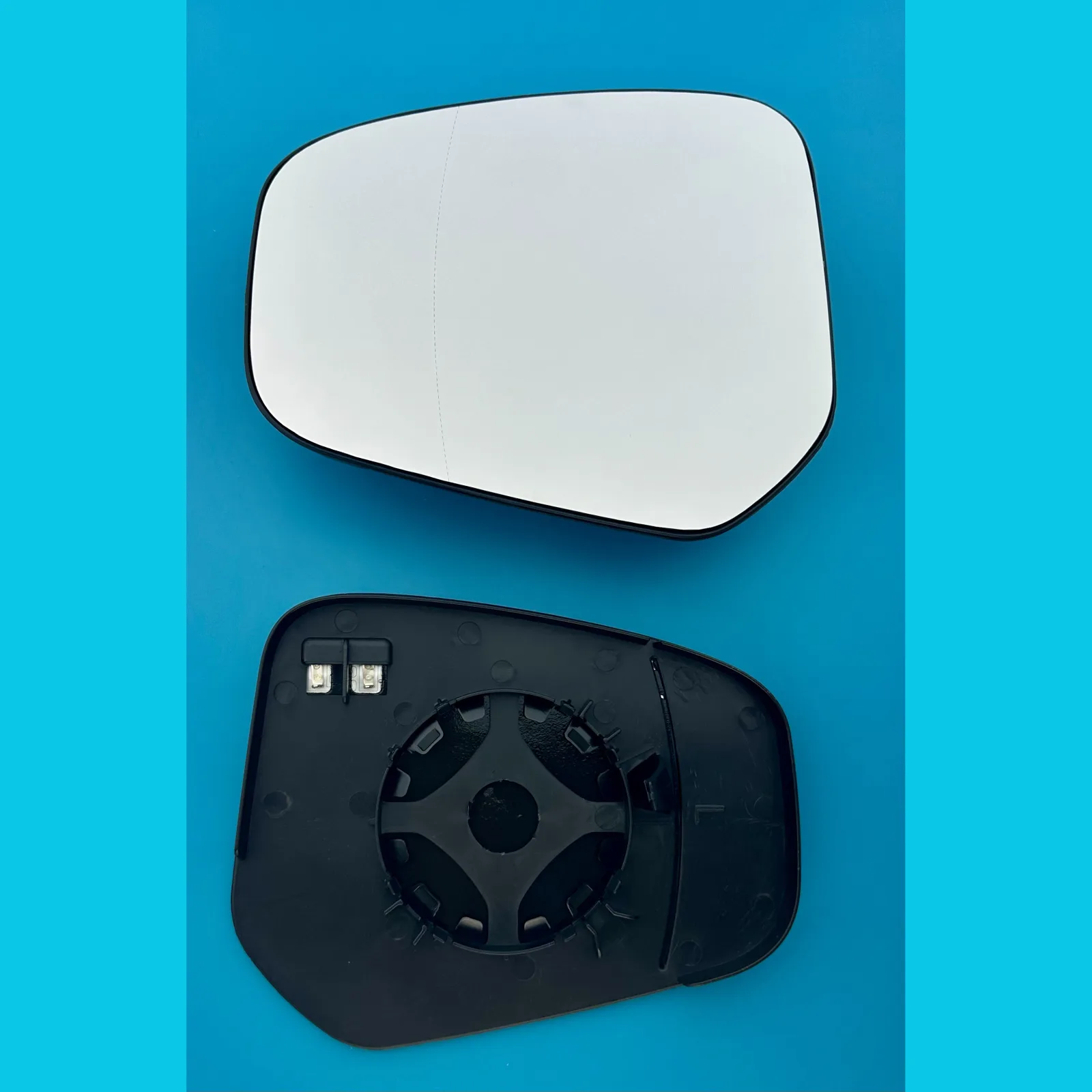 Ford Transit Courier Clip-on Wing Mirror Glass 2014-2024 — Heated, Wide Angle — Left Passenger Side