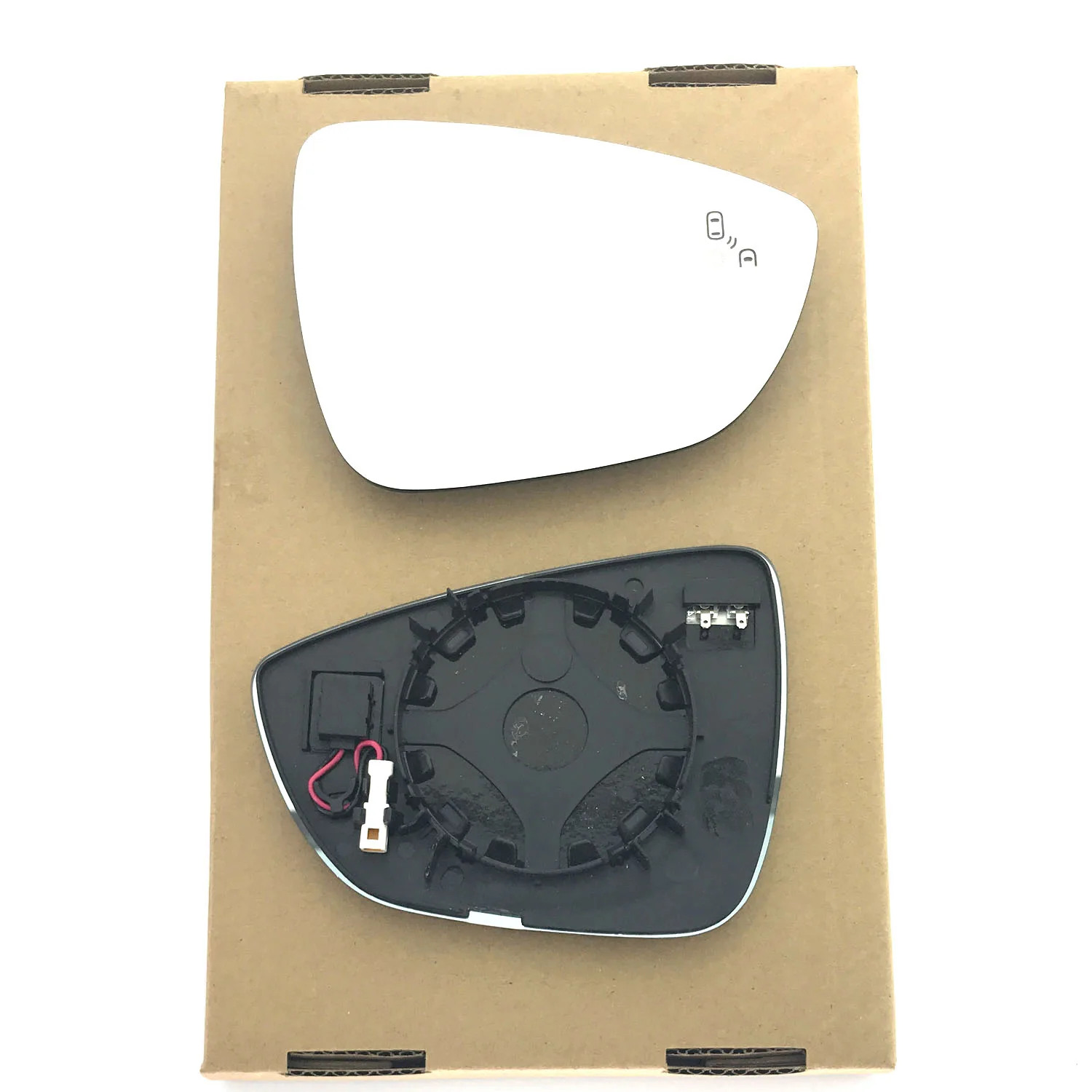 Ford Focus Clip-on Wing Mirror Glass 2018-2024 — Heated, Wide Angle, Blind-Spot — Right Driver Side