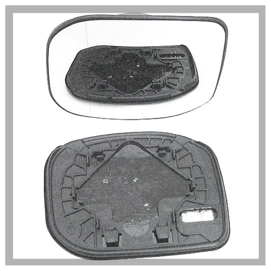 Clip on Wing Mirror Glass — Left Passenger Side