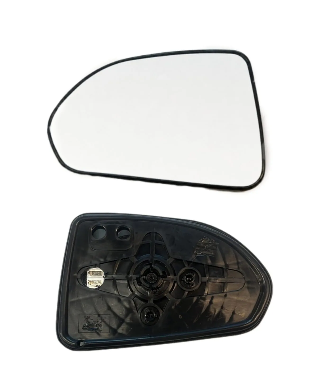 Honda Jazz Clip-on Wing Mirror Glass 2004-2005 — Heated, Convex — Left Passenger Side