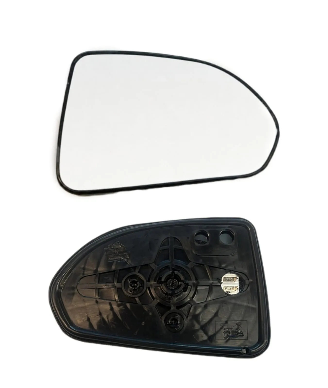Honda Jazz Clip-on Wing Mirror Glass 2004-2005 — Heated, Convex — Right Driver Side
