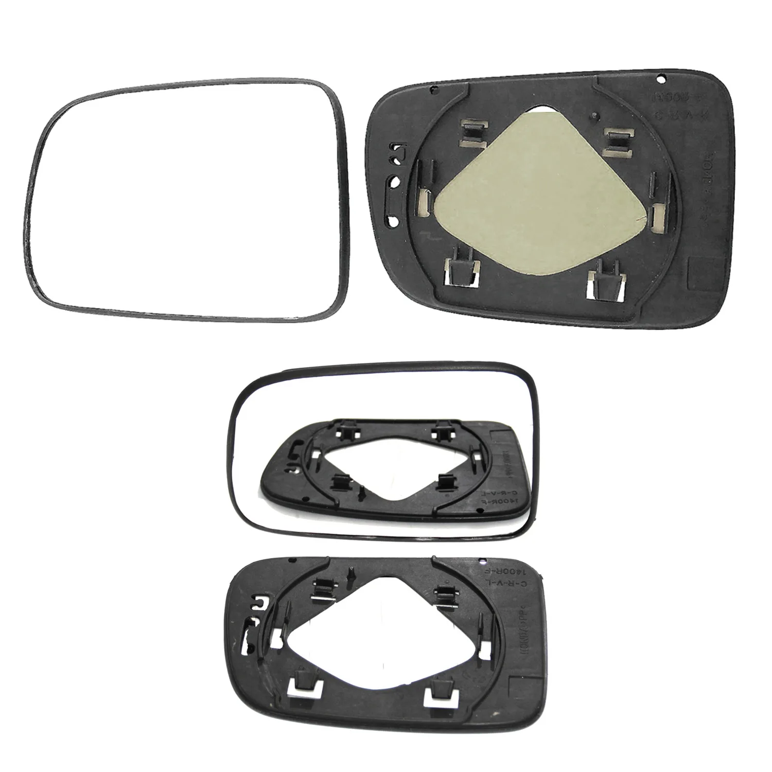 Honda CRV Clip-on Wing Mirror Glass 2003-2006 — Heated, Convex — Left Passenger Side