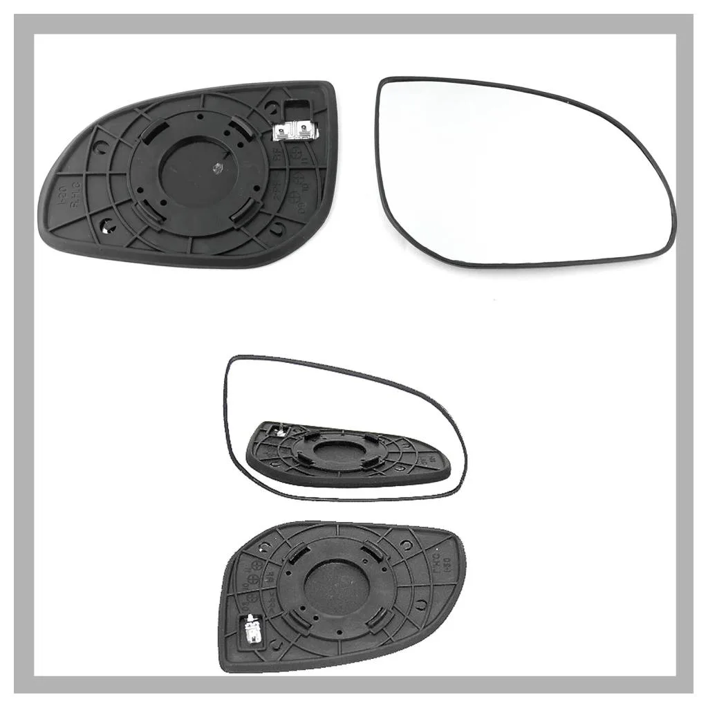 Hyundai i20 Clip-on Wing Mirror Glass 2009-2012 — Heated, Convex — Right Driver Side
