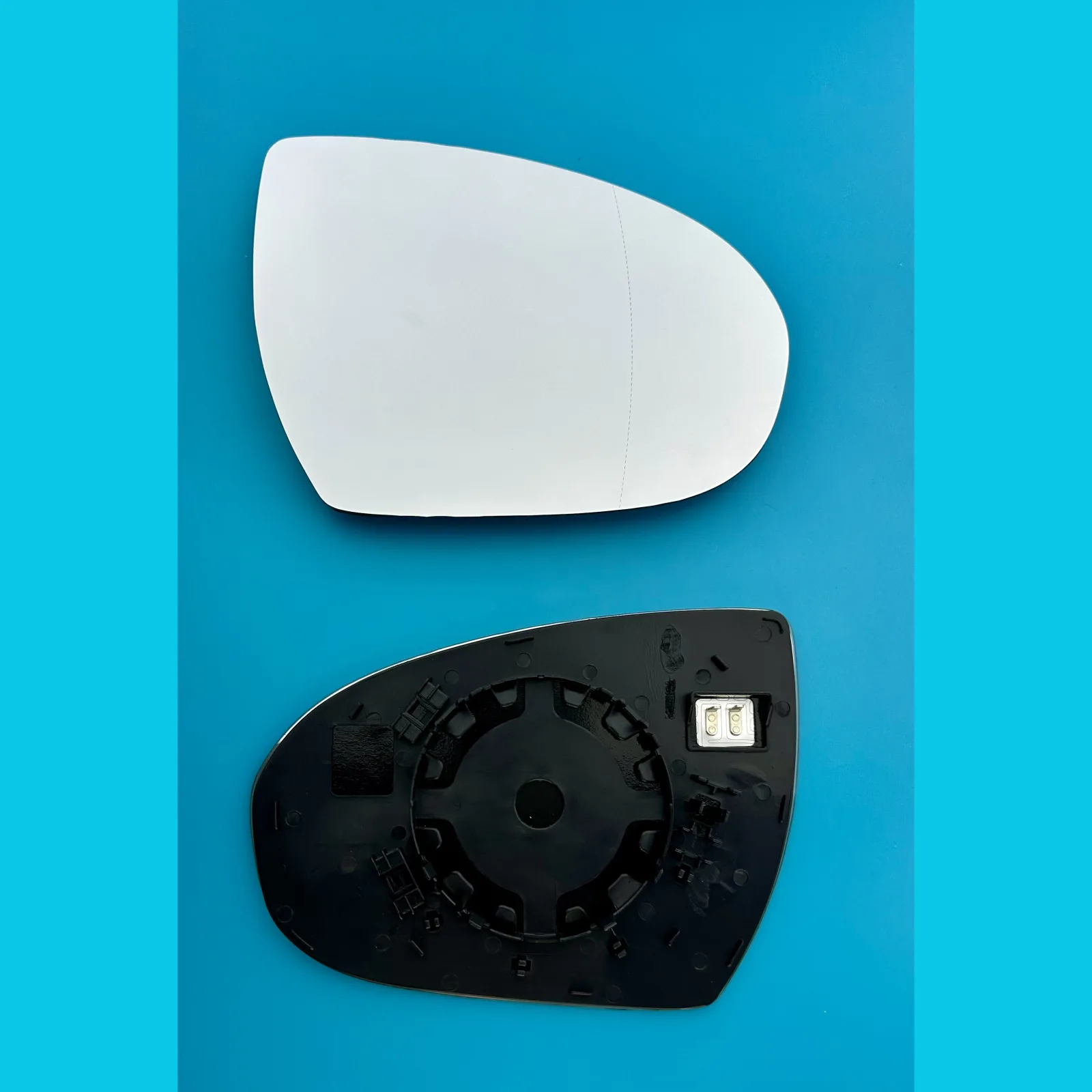 Hyundai Tuscon Clip-on Wing Mirror Glass 2015-2021 — Heated, Wide Angle — Right Driver Side